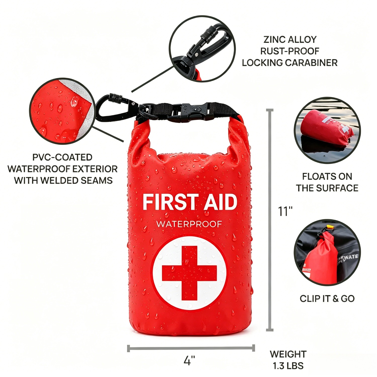 2L Waterproof First Aid Bag Ro - Fishing Boat Oar recension och pris