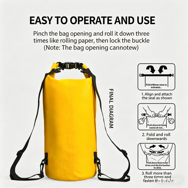 Swimming Waterproof Dry Bag 5L - Fishing Boat Oar recension och pris